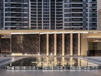 现代小区入口大门