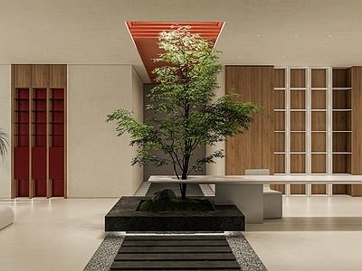 现代展厅空间 公共办公空间