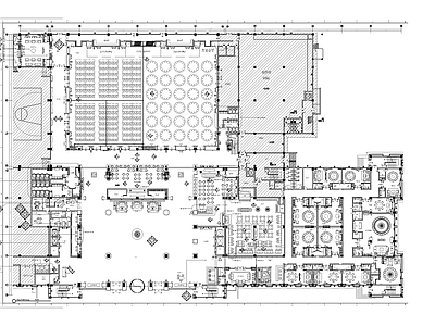 五星级酒店大堂餐厅会议室 施工图