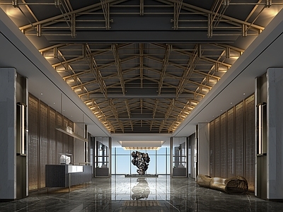 现代公司大堂 厅