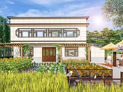 新中式乡村庭院