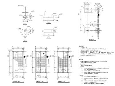 室外钢楼梯大样 施工图
