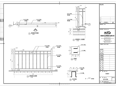 景观格栏 施工图