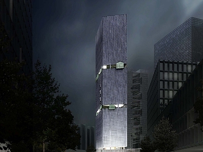 深圳高新联合大厦建筑效果图平面布置图