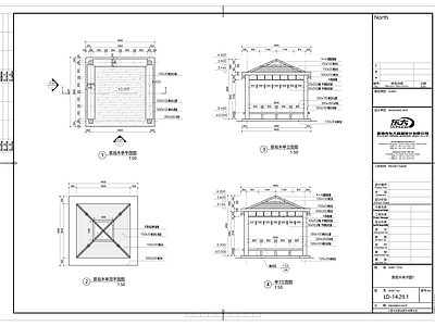 景观木亭 施工图
