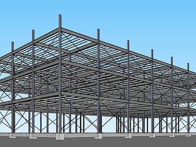 现代钢结构厂房