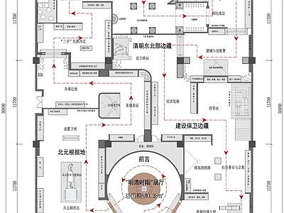明清时期展厅平面图