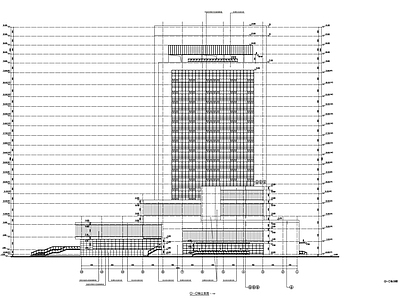 17层高层办公楼建筑 施工图