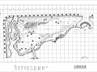 公园绿化景观平面图