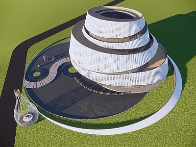 现代展览馆建筑 文教