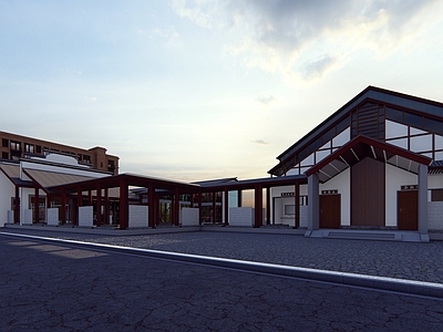 中式游客中心建筑
