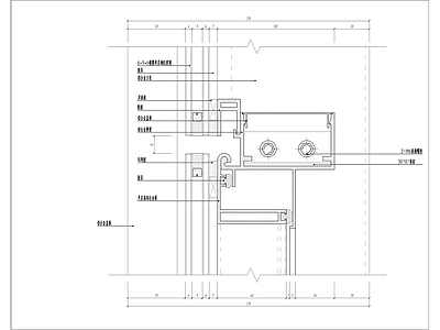 玻璃幕墙细节大样图 施工图 节点