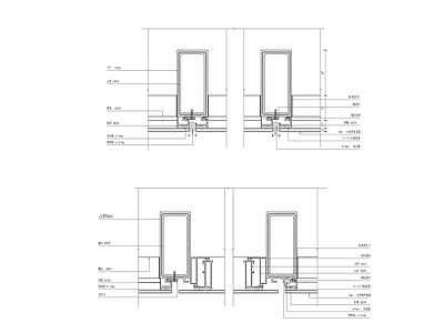 新型挂钩式幕墙节点图 施工图 节点