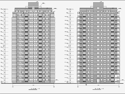 住宅区建筑设计 施工图