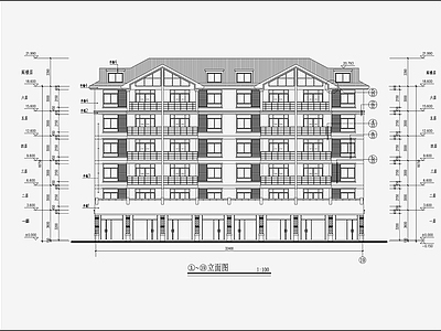 现代住宅区建筑设计 施工图