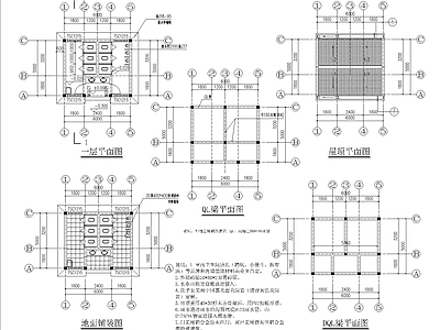 中式风格公厕建筑 施工图