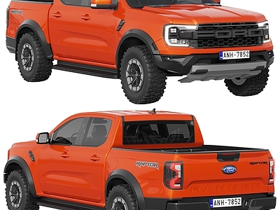 福特越野车 皮卡车 汽车 Ford Ranger Raptor