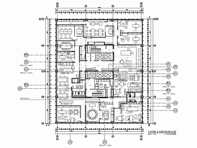 2200㎡两层办公室 施工图