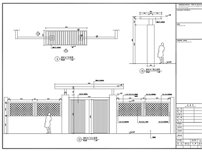 日式庭院大门详图 施工图 建筑通用节点