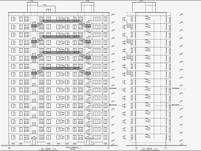 住宅区建筑 施工图