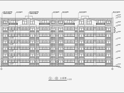 住宅区建筑 施工图