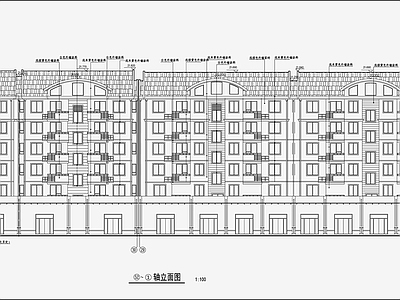 住宅区建筑设计 施工图