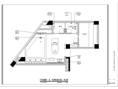 休闲SPA按摩室 施工图
