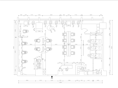 全套理发店CAD 施工图