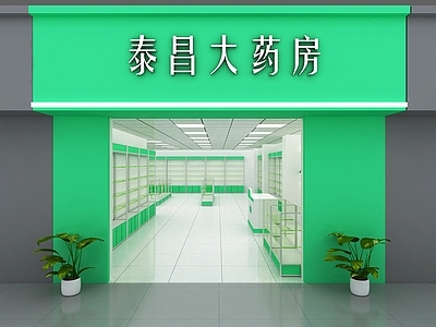 现代药店门面