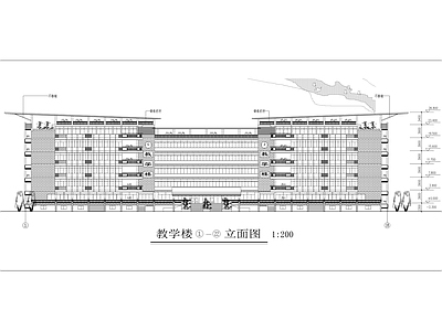 中学教学楼全套建筑图 施工图