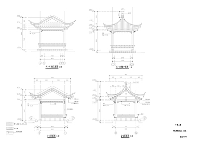 亭廊水榭详图 施工图