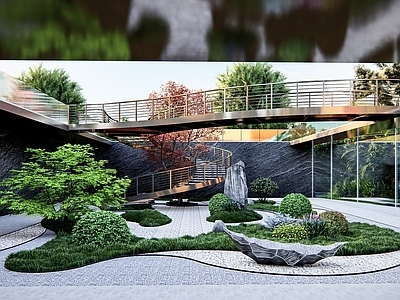 现代下沉广场景观
