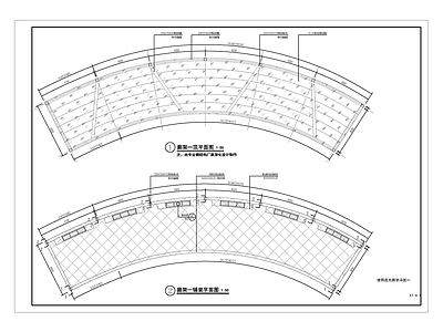 现代玻璃透光钢构廊架 施工图