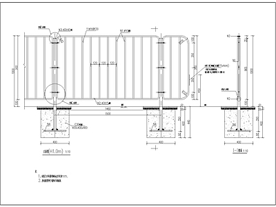 18路侧护栏详图 施工图