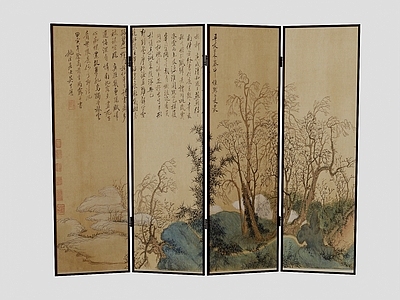 新中式屏风