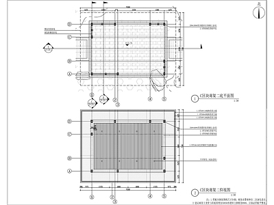 新中式风景观廊架详图 施工图