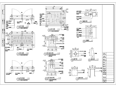 铁艺门详图 施工图 通用节点