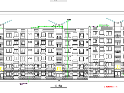 底层商铺住宅楼建施图 施工图