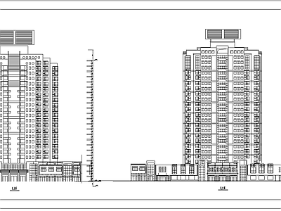 高层住宅楼建筑 施工图