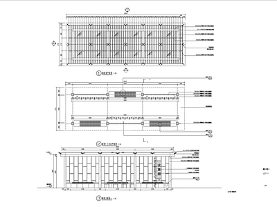 景观廊架详图 施工图