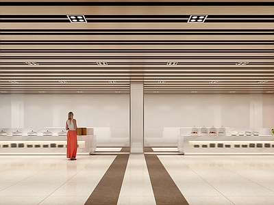 现代自助餐厅 取餐台