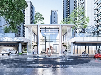 现代小区入口大门