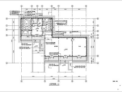 现代服务管理房建筑 施工图