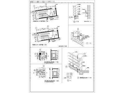 小区楼梯大样详图 施工图