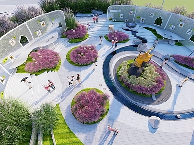 现代植物科普园 植物乐园 植物科普导视牌 植物科普小品