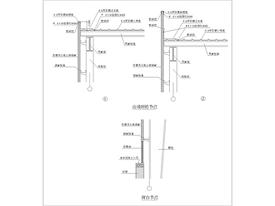 窗台节点 施工图 建筑通用节点