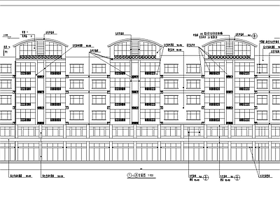 底商住宅楼建筑 施工图