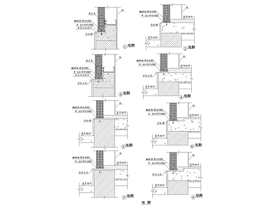 地脚施工大样图 施工图 建筑通用节点