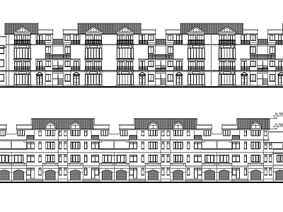 低层连排住宅建筑 施工图