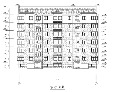 六层住宅楼建筑 施工图